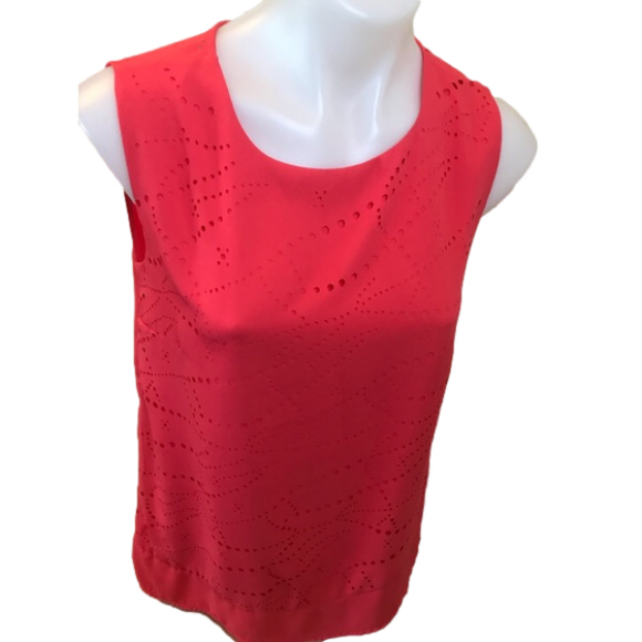 Vex Collection Red Sleeveless Blouse - Picture 1 of 10
